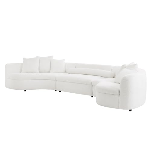 WILLIAMSPACE 168.5'' Curved Sectional Sofa for Spacious Living Room